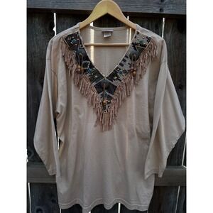 Vintage Womens Westen style Cactus tag one size all fits LARGE